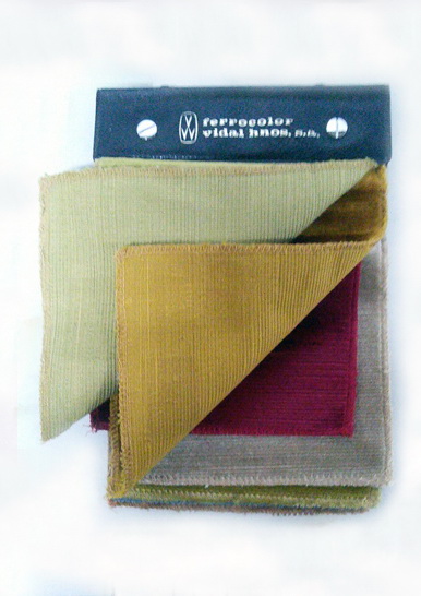 muestrario telas hilos consultar medidas y cantidades